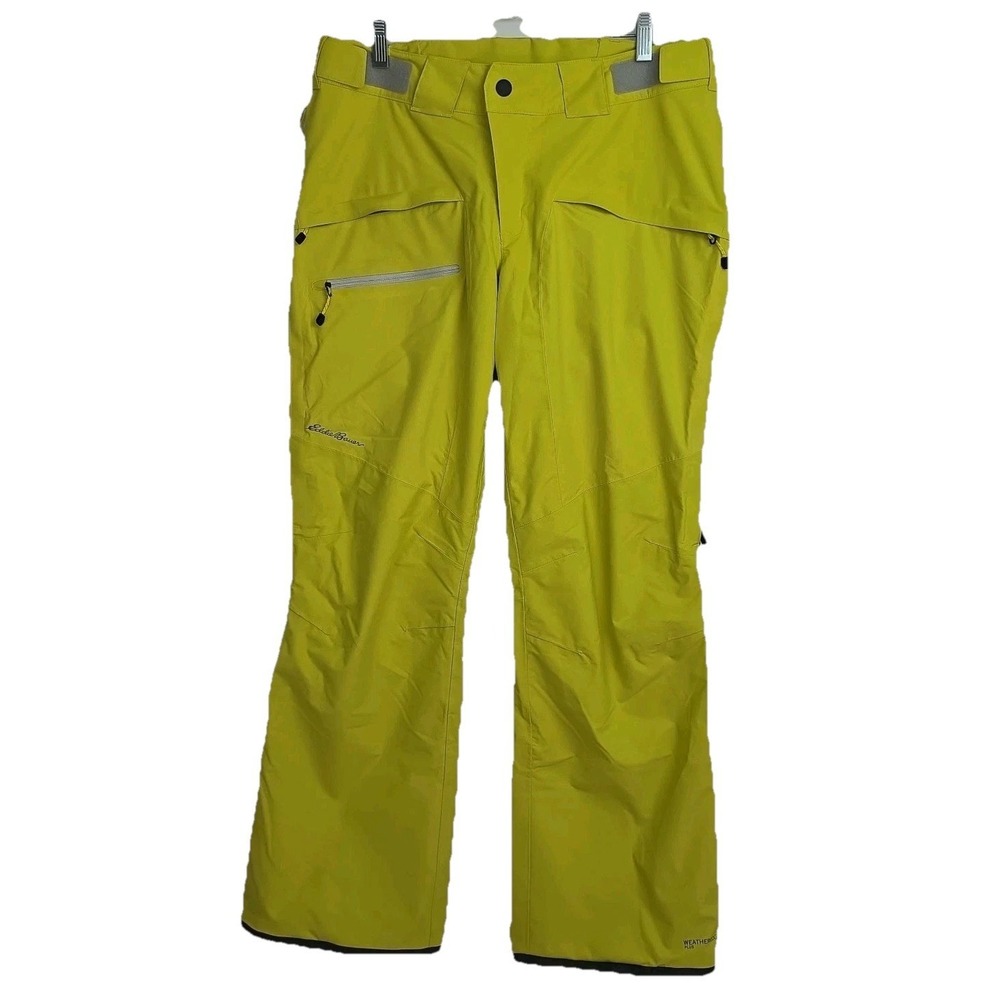 Eddie Bauer Winter Sports Pants Women's S Hi-Vis Yellow Snowboard Ski
